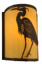 Meyda Green 146243 - 8" Wide Heron Wall Sconce