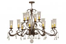 Meyda Green 146948 - 62" Long Windsor 14 Light Oblong Chandelier