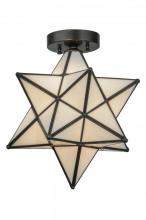 Meyda Green 148882 - 12"W Moravian Star White Flushmount