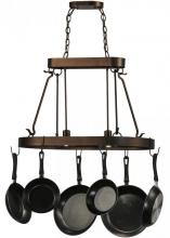 Meyda Green 149667 - 32" Long Harmony 2 Light Pot Rack