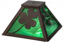 Meyda Green 154094 - 8"Sq Shamrock Shade