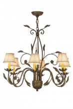 Meyda Green 154148 - 30"W Bordeaux 6 LT Chandelier