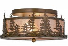 Meyda Green 160561 - 16"W Tall Pines Flushmount