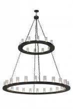 Meyda Green 164615 - 72" Wide Loxley 36 Light Two Tier Chandelier