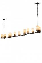 Meyda Green 167465 - 118" Long Cero 14 Light Oblong Chandelier