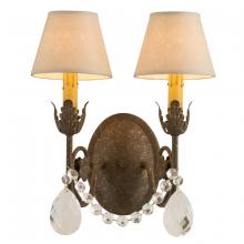 Meyda Green 180854 - 12" Wide Antonia 2 Light Wall Sconce