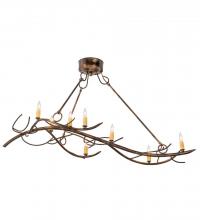 Meyda Green 181655 - 44"L Winter Solstice 8 LT Oblong Chandelier