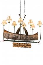 Meyda Green 182904 - 51"L Personalized Canoe 8 LT Chandelier