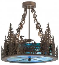 Meyda Green 185846 - 20" Wide Loon Semi-flush Mount