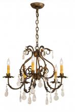 Meyda Green 187262 - 24"W Chantilly 5 LT Chandelier