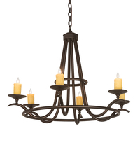 Meyda Green 196944 - 36" Wide Octavia 6 LT Chandelier