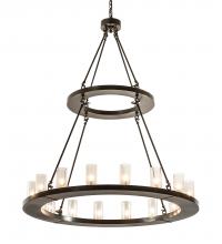 Meyda Green 202214 - 48" Wide Loxley 16 Light Two Tier Chandelier