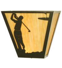 Meyda Green 22167 - 13"W Golf Wall Sconce