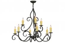 Meyda Green 228942 - 36" Wide Clayton 9 Light Chandelier