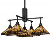 Meyda Green 231691 - 36" Square Nuevo Mission 5 Light Chandelier