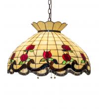 Meyda Green 232772 - 23" Wide Roseborder Pendant