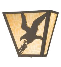 Meyda Green 23952 - 13"W Strike of the Eagle Wall Sconce