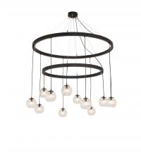 Meyda Green 241019 - 54" Wide Bola 12 Light Two Tier Chandelier