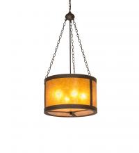 Meyda Green 246132 - 22" Wide Smythe Craftsman Inverted Pendant