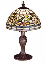 Meyda Green 30314 - 13.5"H Tiffany Turning Leaf Mini Lamp