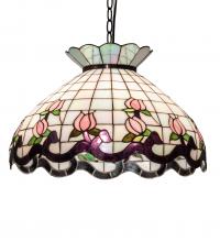 Meyda Green 46579 - 20" Wide Roseborder Pendant