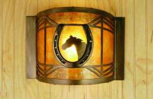 Meyda Green 51502 - 12"W Horseshoe Wall Sconce