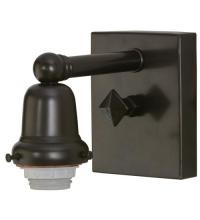 Meyda Green 51793 - 4" Wide Craftsman Brown on Brass 1 LT Wall Sconce Hardware