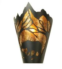 Meyda Green 81465 - 8" Wide Bear at Dawn Wall Sconce