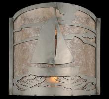 Meyda Green 82563 - 12" Wide Sailboat Wall Sconce