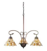 Meyda Green 98058 - 24"W Delta Jadestone 3 LT Chandelier