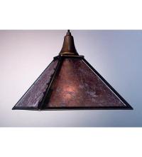 Meyda Green 98719 - 11" Square Leaf Edge Pendant