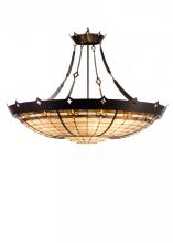 Meyda Green 98957 - 40" Wide Fleur-de-Lite Inverted Pendant