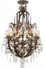 Meyda Black 120332 - 40"W French Baroque 16 LT Chandelier