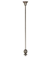 Meyda Blue 74258 - 5"W Revival Brushed Nickel Deco Ball Pendant Hardware