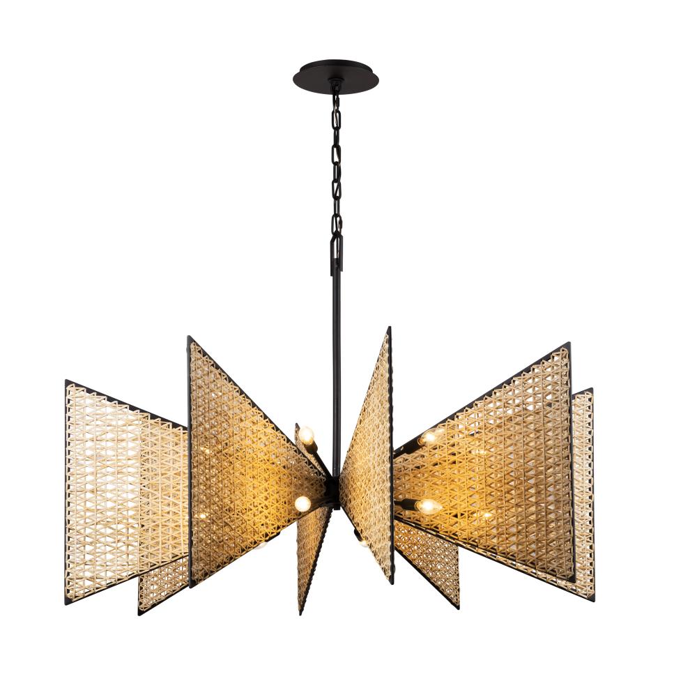 Machina 16-Lt Chandelier - Matte Black/Sulihiya