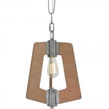 Varaluz 268M01SLW - Lofty 1-Lt Mini Pendant - Steel/Wheat