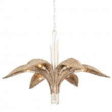 Varaluz 519C06CW - Century Palm 6-Lt Chandelier - Country White