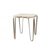 Varaluz 525TE24A - Devereaux Side Table - Chablis Silver