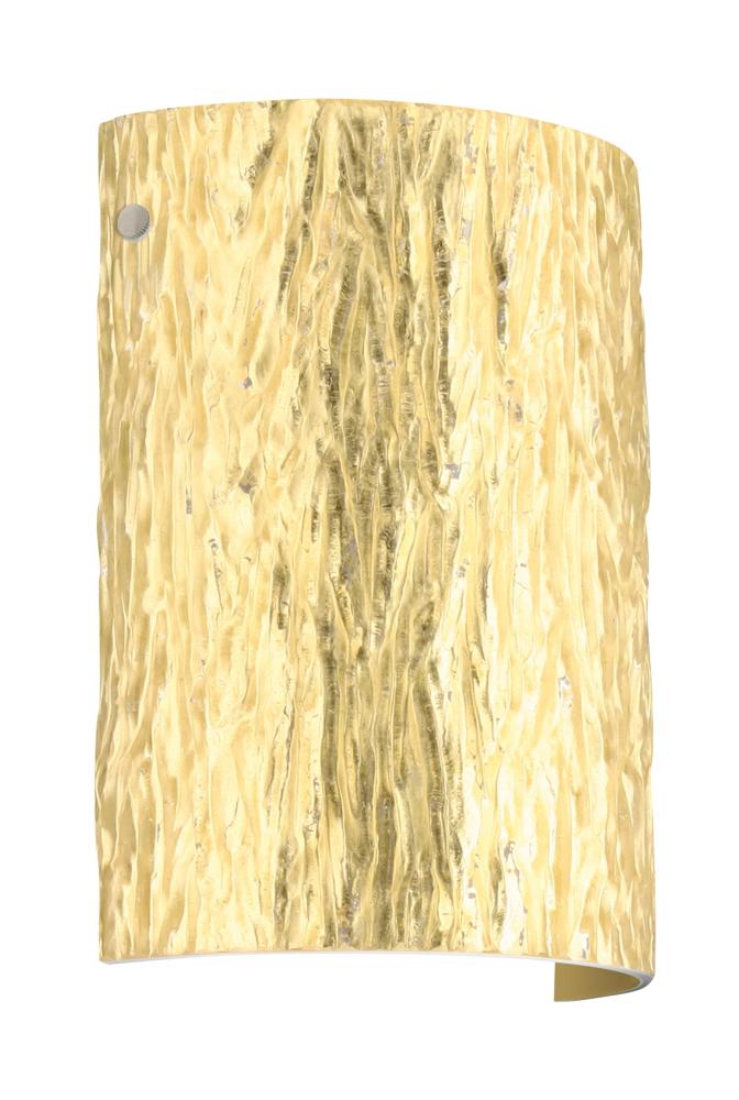 Besa Wall Tamburo Stone Satin Nickel Stone Gold Foil 1x75W Medium Base