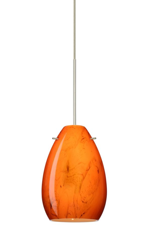 Besa Pendant Pera 6 Satin Nickel Habanero 1x50W Halogen