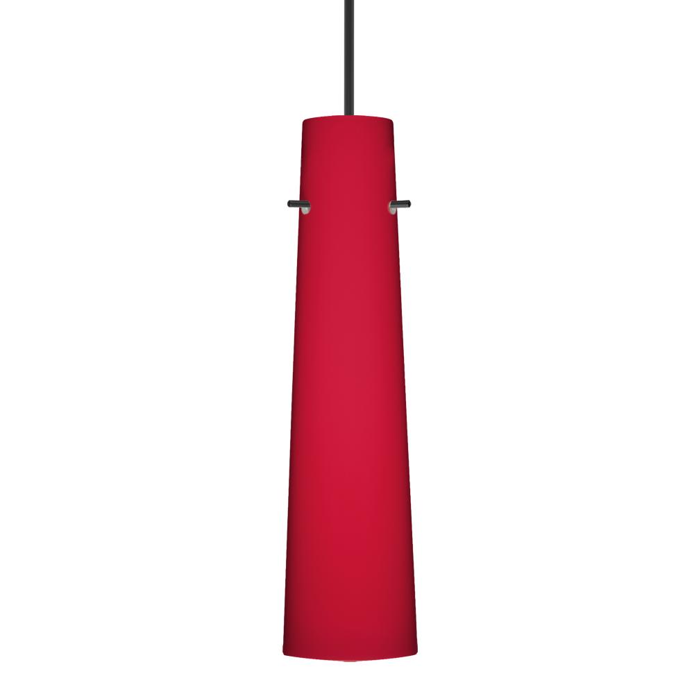 Besa Camino Pendant Black Ruby Matte 1x50W Halogen, 15Ft. Cord