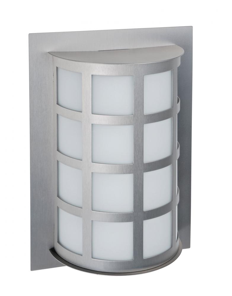 Besa Outdoor Scala 13 Brushed Aluminum White Acrylic 1x9W LED