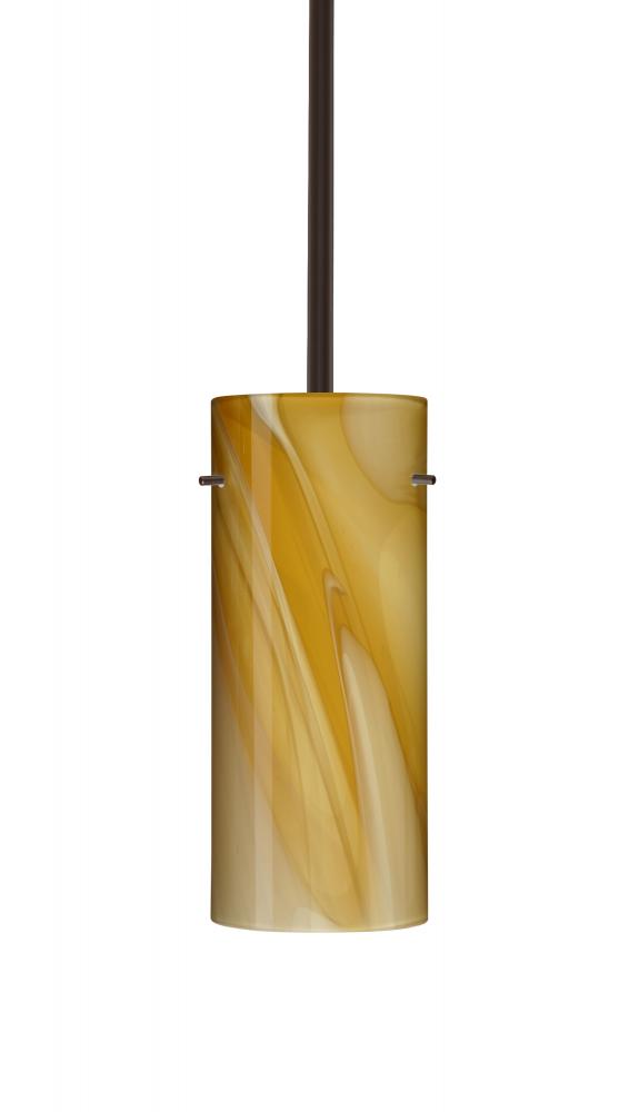 Besa Stilo 10 Stem Pendant Bronze Honey 1x100W A19