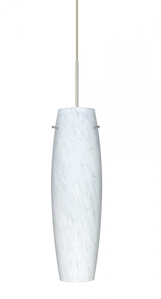 Besa Tu Tu Pendant, Carrera, Satin Nickel, 1x5W LED