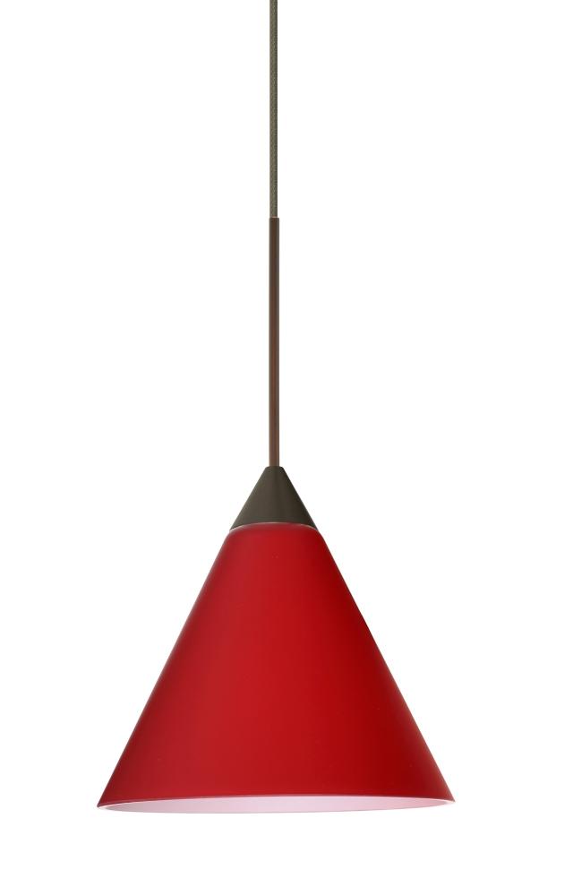 Besa Pendant Kani Bronze Ruby Matte 1x5W LED