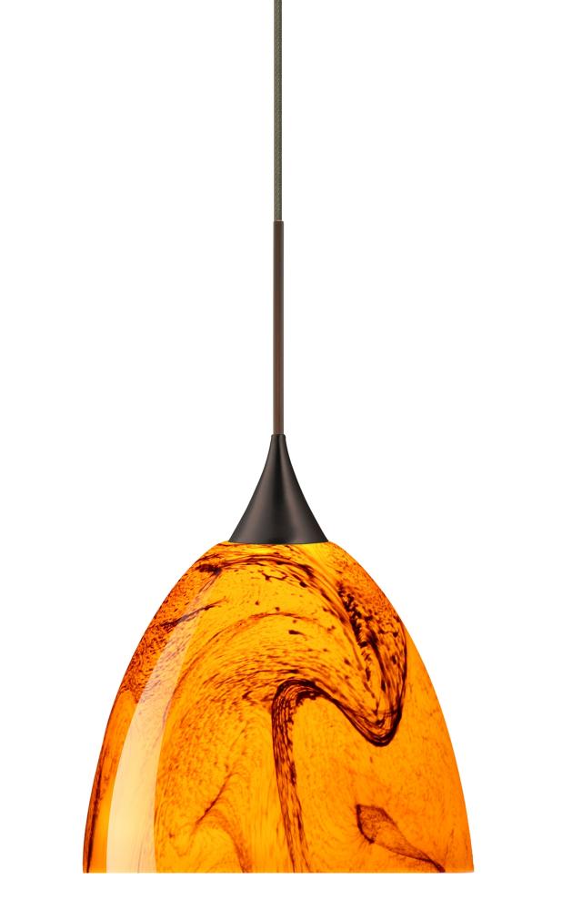 BESA PENDANT SASHA BRONZE HABANERO 1X6W LED