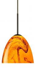 Besa Lighting 1BC-7572HB-MED-BR - Besa Sasha Pendant Bronze Habanero 1x50W B10 Med