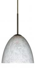 Besa Lighting 1BT-757219-LED-BR - Besa Sasha LED Pendant 1Bt Carrera Bronze 1x9W LED