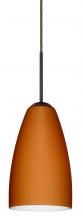 Besa Lighting 1JC-151180-BR - Besa Riva 9 Pendant Bronze Amber Matte 1x75W Medium Base