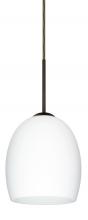 Besa Lighting 1JC-169707-LED-BR - Besa Lucia LED Pendant Opal Matte Bronze 1x9W LED